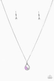 Be Adored Jewelry Serene Spring Showers Purple Paparazzi Necklace
