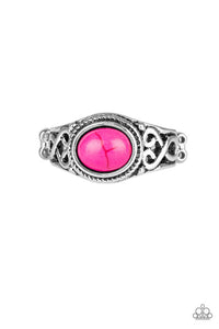 Paparazzi Set In Stone - Pink Ring - Be Adored Jewelry