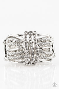 Paparazzi Showbiz Beauty - White Ring - Be Adored Jewelry