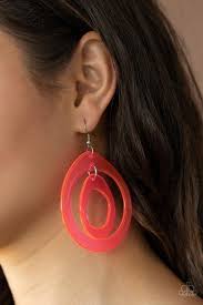 Be Adored Jewelry Show Your True NEONS Pink Paparazzi Earring