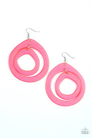 Be Adored Jewelry Show Your True NEONS Pink Paparazzi Earring