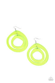 Be Adored Jewelry Show Your True NEONS Yellow Paparazzi Earring