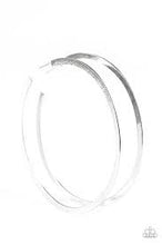 Load image into Gallery viewer, Paparazzi Accessories Size Them Up - Silver Hoop Earring - Be Adored Jewelry