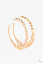 Load image into Gallery viewer, Paparazzi Accessories Slayers Gonna Slay - Gold Hoop Earring - Be Adored Jewelry