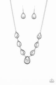 Be Adored Jewelry Socialite Social White Paparazzi Necklace 