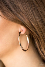 Load image into Gallery viewer, Be Adored Jewelry Some Like It HAUTE - Rose Gold Paparazzi Hoop Earring