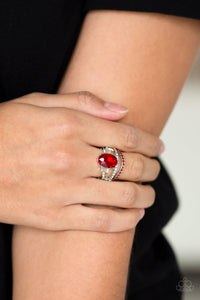 Paparazzi Spectacular Sparkle - Red Ring - Be Adored Jewelry