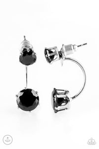 Paparazzi Accessories Starlet Squad - Black Post Earring - Be Adored Jewelry