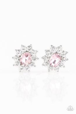 Paparazzi Accessories Starry Nights - Pink Post Earring - Be Adored Jewelry