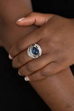 Load image into Gallery viewer, Stepping Up The Glam Blue Paparazzi Ring