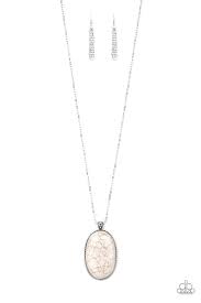 Be Adored Jewelry Stone Stampede White Paparazzi Necklace