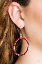 Load image into Gallery viewer, Be Adored Jewelry Stopping Traffic - Red Paparazzi Earring