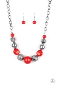 Sugar Sugar - Paparazzi Red Necklace - Be Adored Jewelry