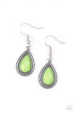 Load image into Gallery viewer, Paparazzi Accessories Summer Vacay - Green Earring - Be Adored Jewelry
