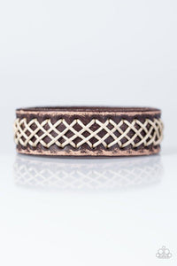Paparazzi Accessories SURFS You Right - Brown Leather Urban Bracelet - Be Adored Jewelry