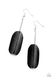 Be Adored Jewelry Tamarack Trail Black Paparazzi Earring