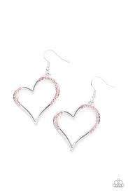 Be Adored Jewelry Tenderhearted Twinkle Pink Paparazzi Earring