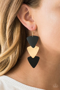 Paparazzi Accessories Terra Trek- Black Earring - Be Adored Jewelry