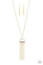 Load image into Gallery viewer, Be Adored Jewelry Terra Tassel Gold Paparazzi Necklace