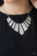 Load image into Gallery viewer, Texture Tigress Paparazzi Silver Necklace - Be Adored Jewelry