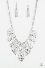 Load image into Gallery viewer, Texture Tigress Paparazzi Silver Necklace - Be Adored Jewelry