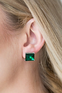 Paparazzi Accessories The Big Bang - Green Post Earring - Be Adored Jewelry