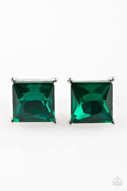 Paparazzi Accessories The Big Bang - Green Post Earring - Be Adored Jewelry