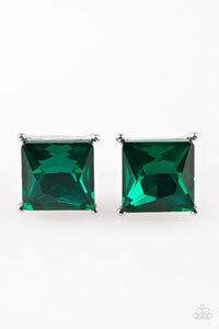 Paparazzi Accessories The Big Bang - Green Post Earring - Be Adored Jewelry