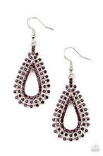 Load image into Gallery viewer, Be Adored Jewelry The Works Purple Paparazzi Earring