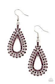 Be Adored Jewelry The Works Purple Paparazzi Earring