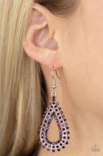 Load image into Gallery viewer, Be Adored Jewelry The Works Purple Paparazzi Earring