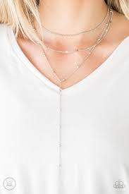Think Like A Minimalist - Paparazzi Silver Necklace - Be Adored Jewelry