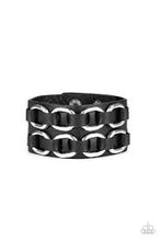 Load image into Gallery viewer, Be Adored Jewelry Throttle It Out Black Paparazzi Urban Bracelet 