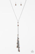 Load image into Gallery viewer, Be Adored Jewelry Timeless Tassels Brown Paparazzi Necklace