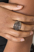 Load image into Gallery viewer, Paparazzi Trailblazin Trails - Black Ring - Be Adored Jewelry