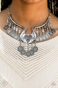 Treasure Temptress - Paparazzi Silver Necklace - Be Adored Jewelry