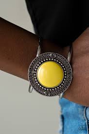 Be Adored Jewelry Tribal Pop Yellow Paparazzi Bracelet 