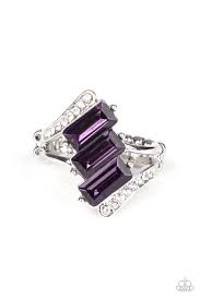 Be Adored Jewelry Triple Razzle Purple Paparazzi Ring 