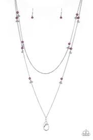 Be Adored Jewelry Purple Paparazzi Lanyard 