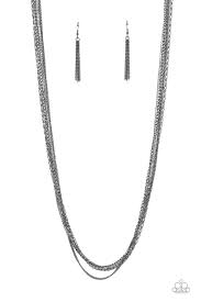 Be Adored Jewelry Undauntingly Urban Black Paparazzi Necklace