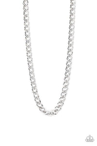 Undefeated - Silver Urban Paparazzi Necklace
