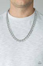 Load image into Gallery viewer, Undefeated - Silver Urban Paparazzi Necklace