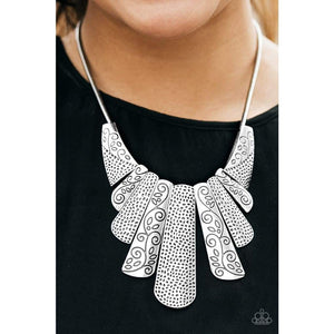 Paparazzi Accessories Untamed - Silver Necklace Encore - Be Adored Jewelry