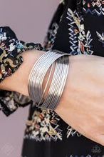 Load image into Gallery viewer, Paparazzi Accessories Urban Glam - Silver Cuff Bracelet - Be Adored Jewelry