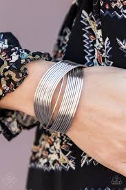 Paparazzi Accessories Urban Glam - Silver Cuff Bracelet - Be Adored Jewelry