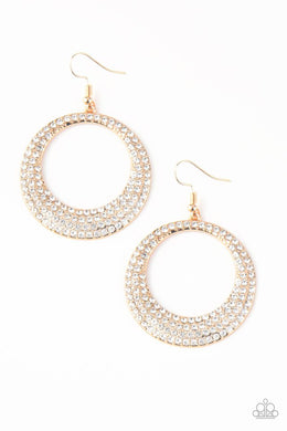 Paparazzi Accessories Very Victorious - Gold Earring - Be Adored Jewelry
