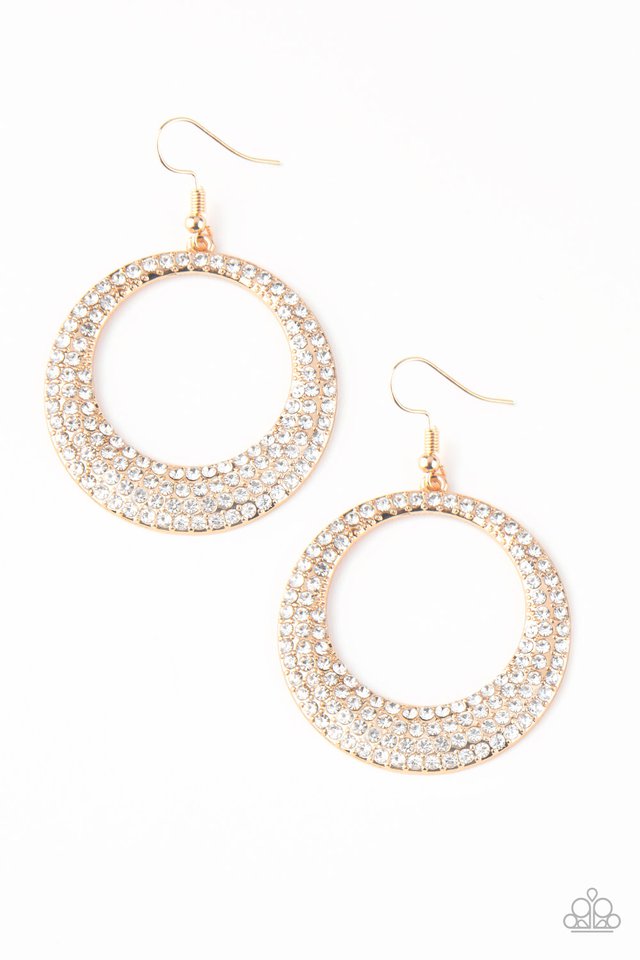 Paparazzi Accessories Very Victorious - Gold Earring - Be Adored Jewelry