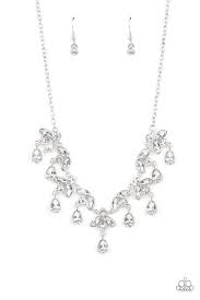 Be Adored Jewelry Vintage Royale White Paparazzi Necklace