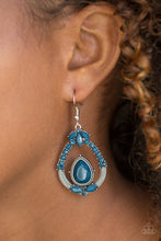 Load image into Gallery viewer, Paparazzi Accessories Vogue Voyager - Blue Earring - Be Adored Jewelry