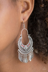 Paparazzi Accessories Walk On The Wildside - Red Earring - Be Adored Jewelry
